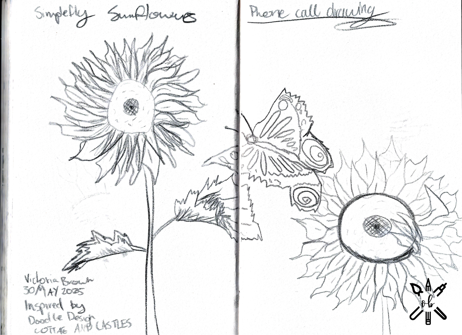 Selected works from Victoria Brown’s Drawing Journal